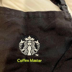 COPY - Black Starbucks apron coffee master